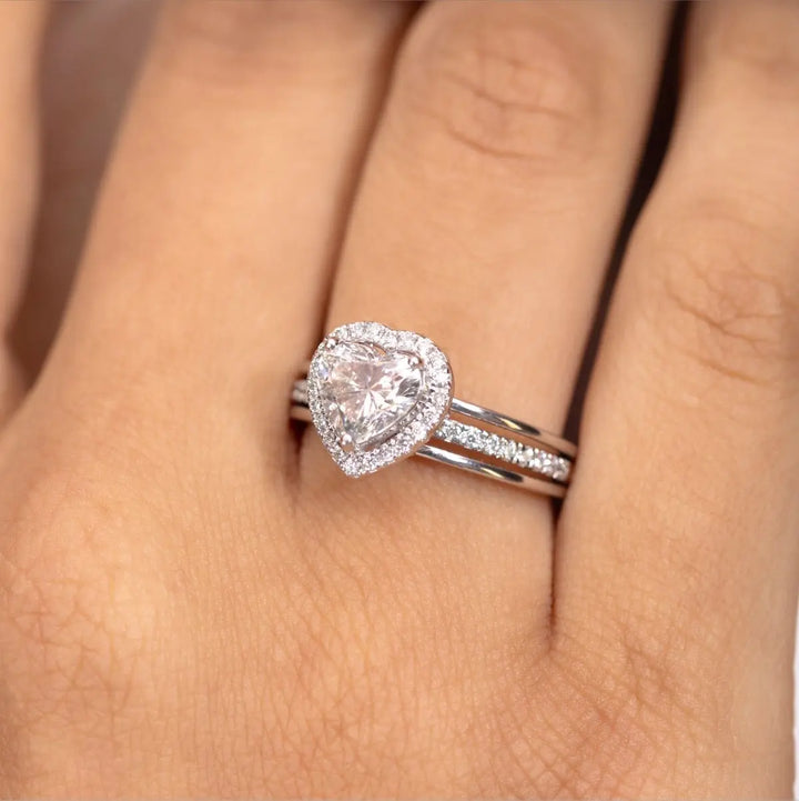 Centre Heart Diamond Ring