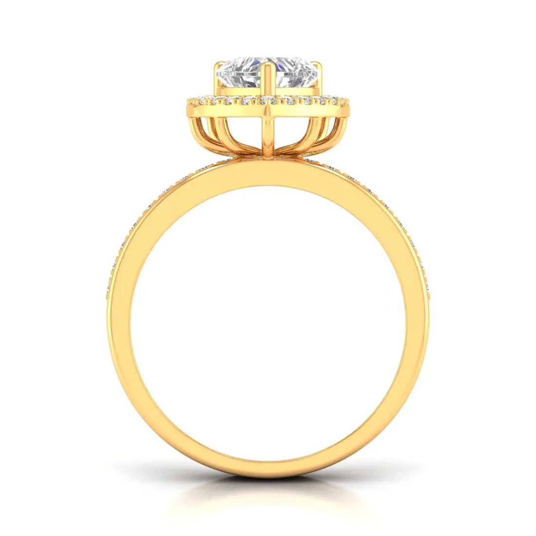 Centre Heart Diamond Ring