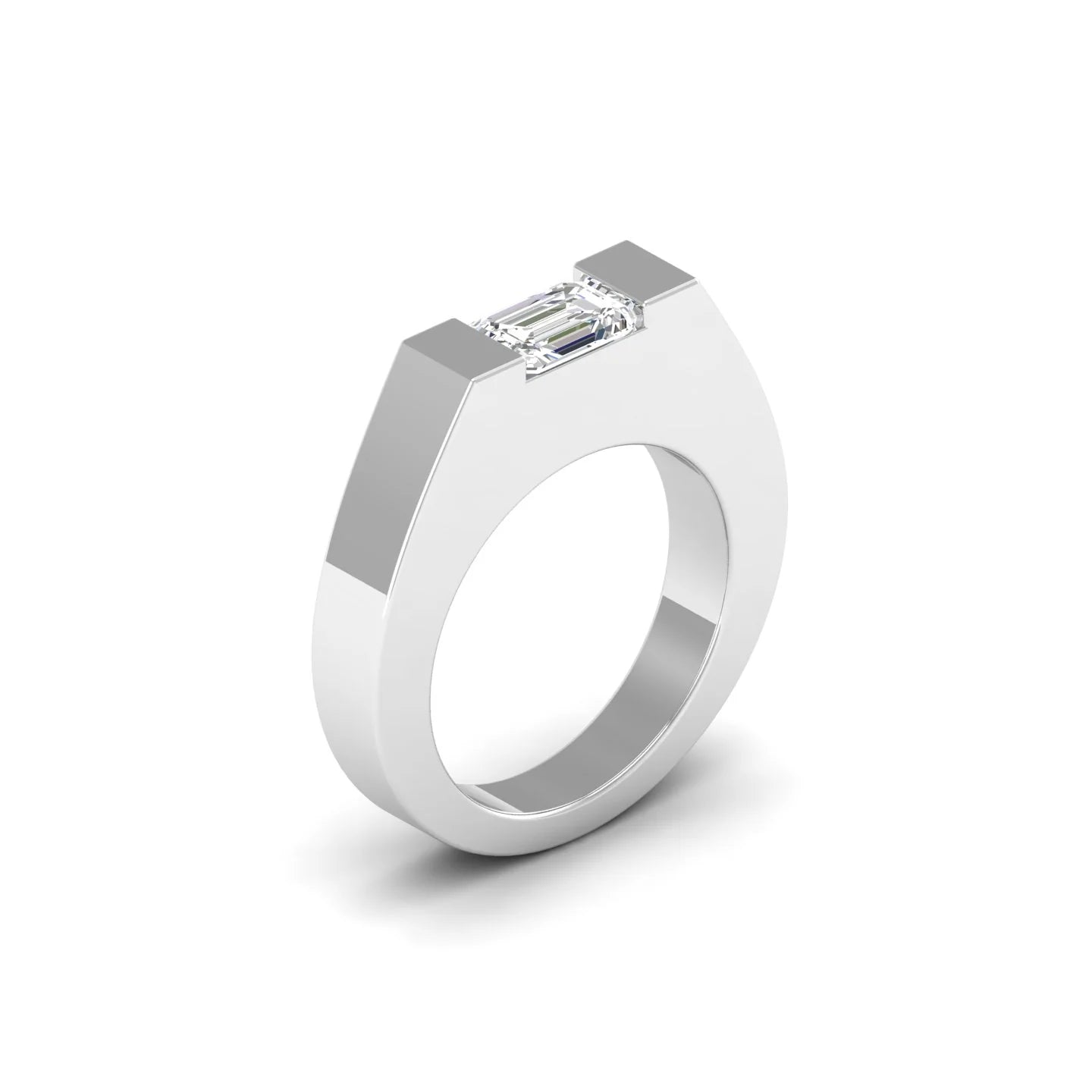 Modern Gold Diamond Ring for Men