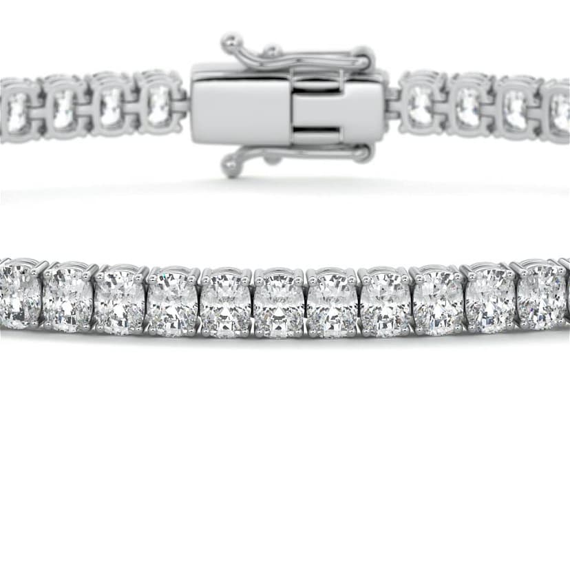Four Prong Tennis Bracelet Cushion Diamond