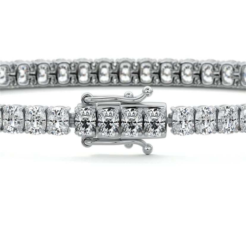 Four Prong Tennis Bracelet Cushion Diamond