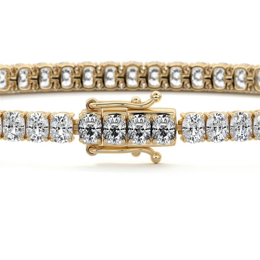Four Prong Tennis Bracelet Cushion Diamond