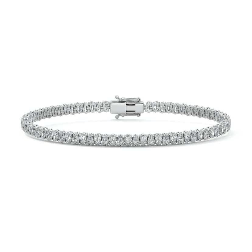 Four Prong Pear Diamond Tennis Bracelet