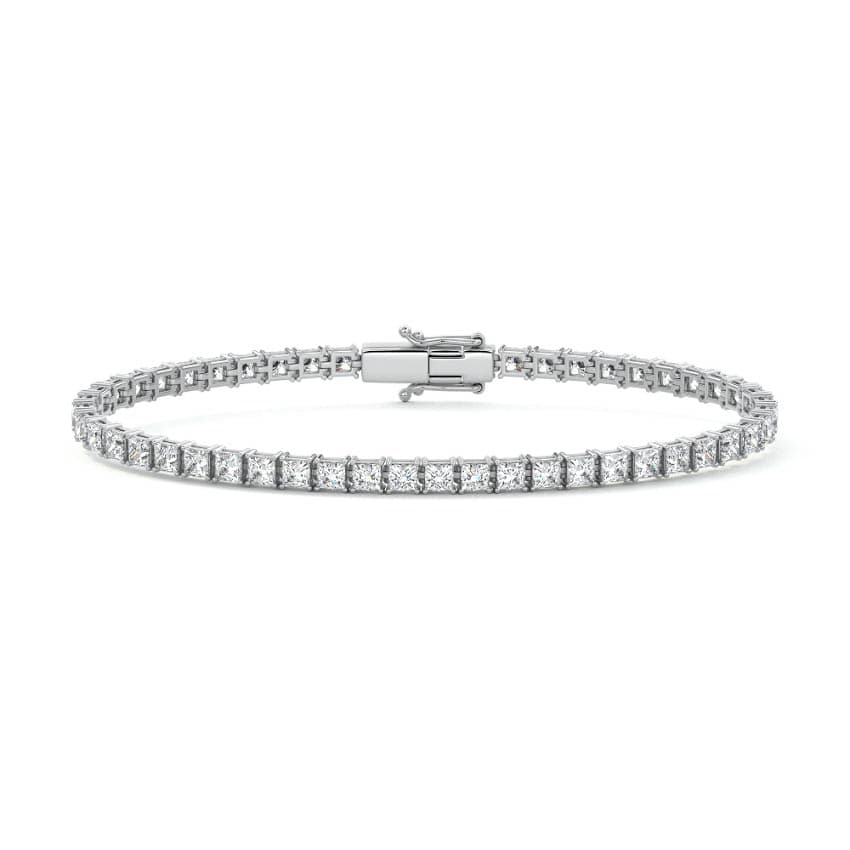 Four Prong Princess Diamond Tennis Bracelet