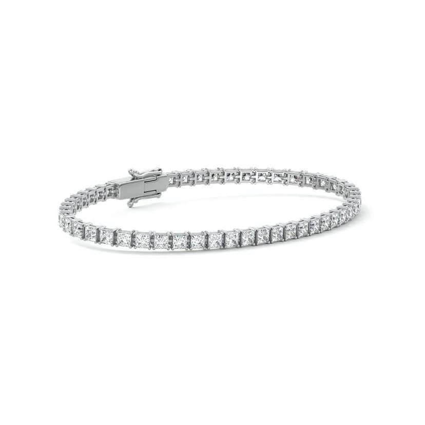 Four Prong Princess Diamond Tennis Bracelet