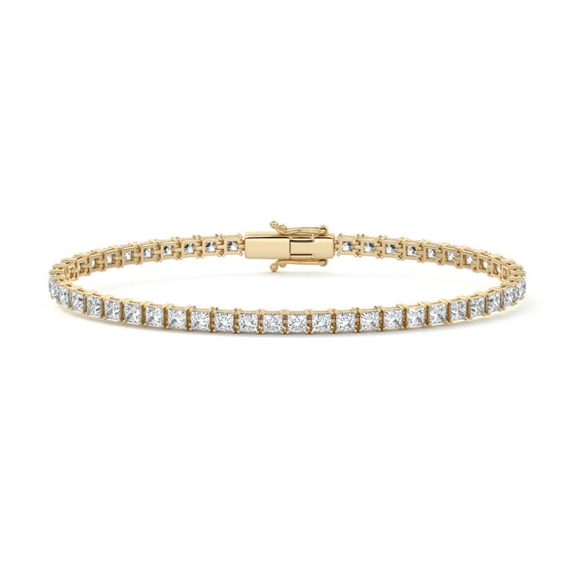 Four Prong Princess Diamond Tennis Bracelet
