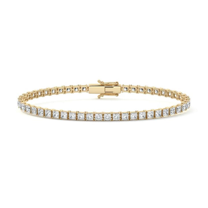 Four Prong Princess Diamond Tennis Bracelet