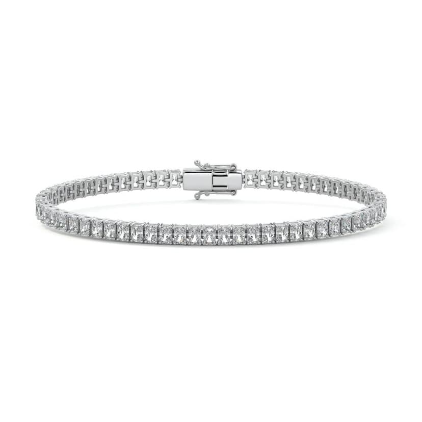Radiant Diamond with Four Prong Tennis Bracelet