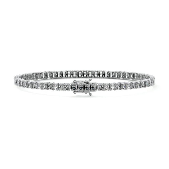 Radiant Diamond with Four Prong Tennis Bracelet