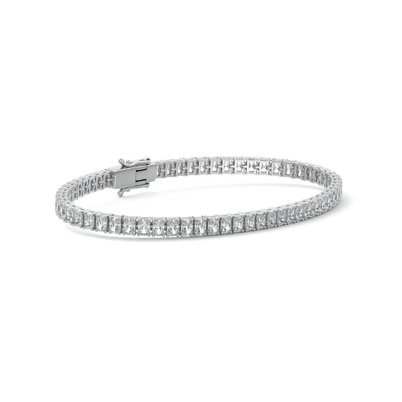 Radiant Diamond with Four Prong Tennis Bracelet