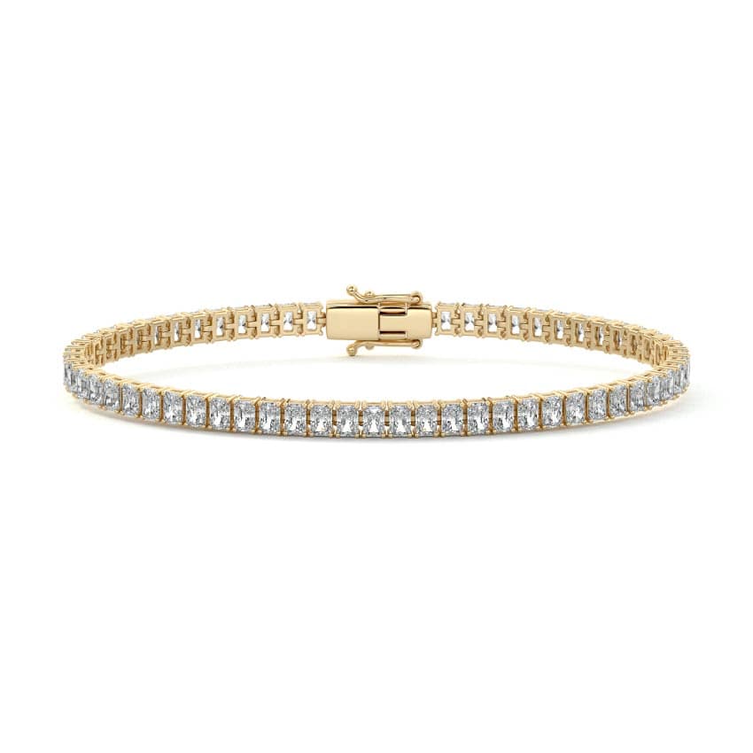 Radiant Diamond with Four Prong Tennis Bracelet