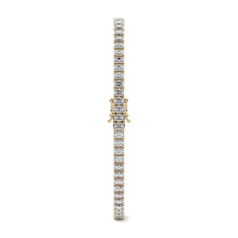 Radiant Diamond with Four Prong Tennis Bracelet