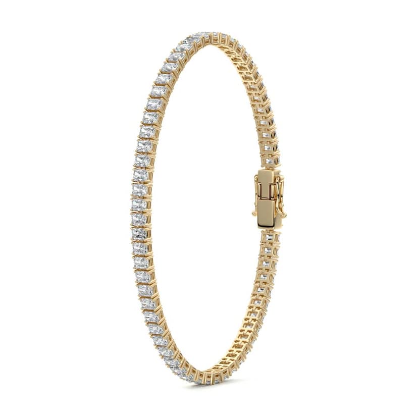 Radiant Diamond with Four Prong Tennis Bracelet