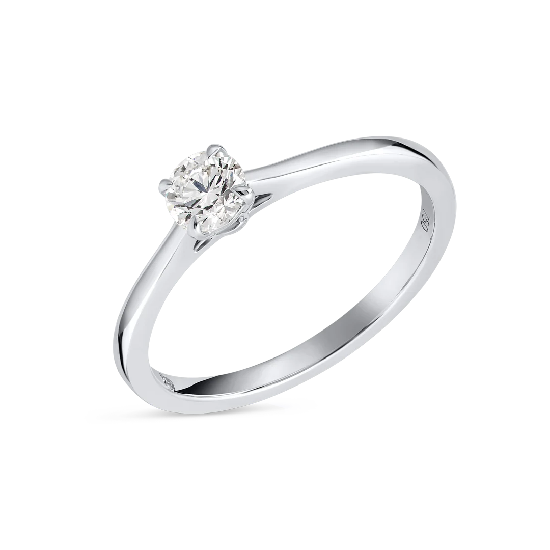 Lab-grown Solitaire Engagement Ring