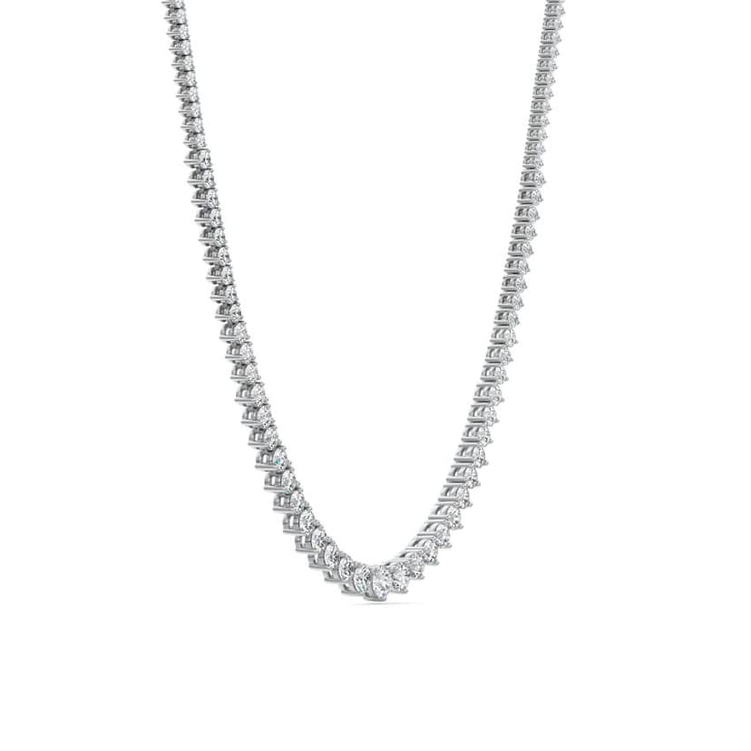 Graduated Riviera Tennis Necklace