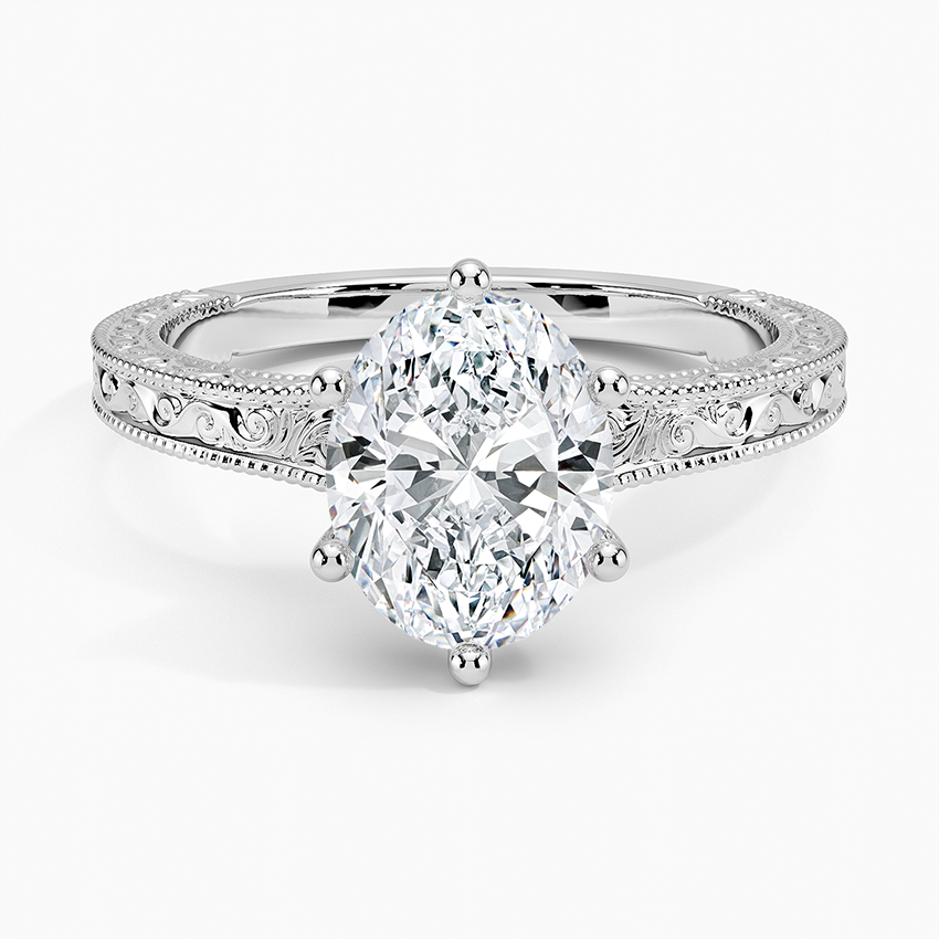 Hudson Engraved Oval Ring