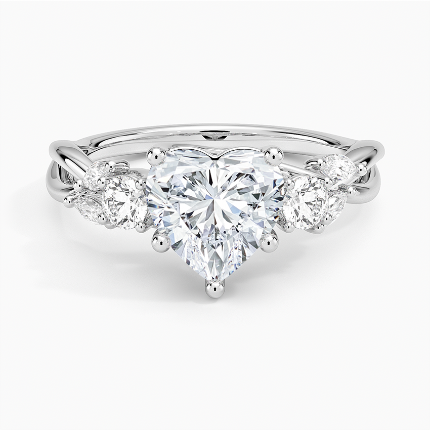 Willow Heart Stone Diamond Ring