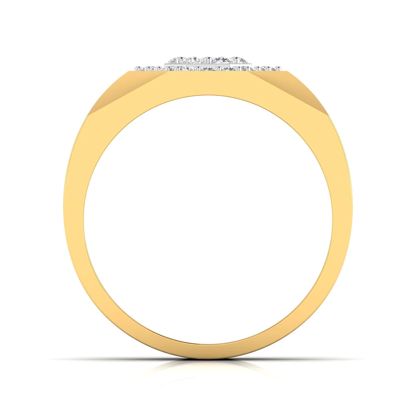 Hexagon Halo Men's Ring