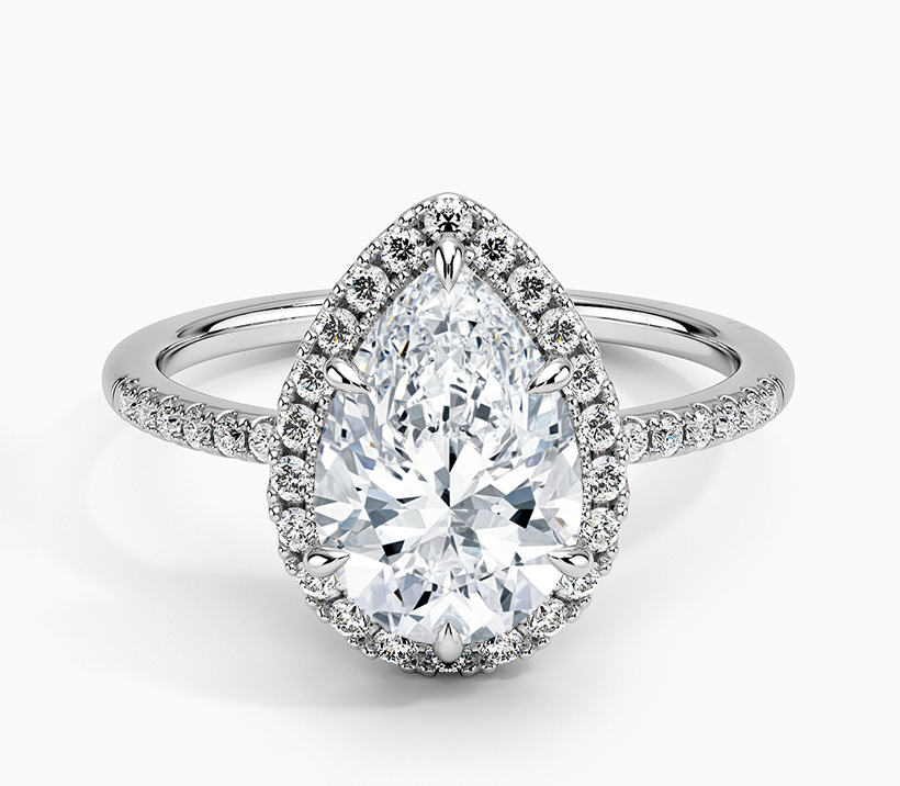 Cambria Halo Diamond Ring