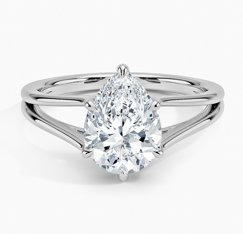 Tressa Split Shank Solitaire Ring