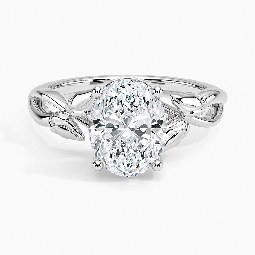Budding Willow Solitaire Ring