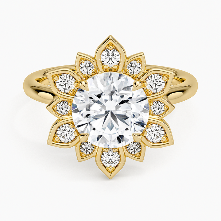 Fiore Halo Diamond Ring