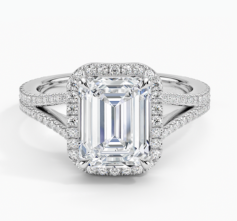 Fortuna Halo Diamond Ring