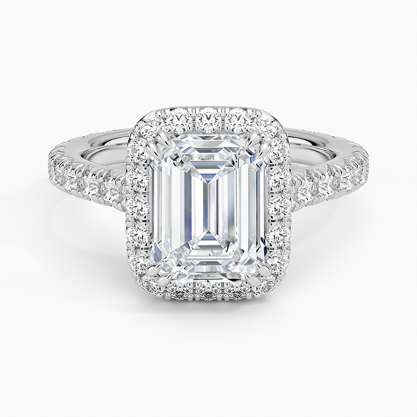 Sienna Halo Three-Quarter Coverage Diamond Ring