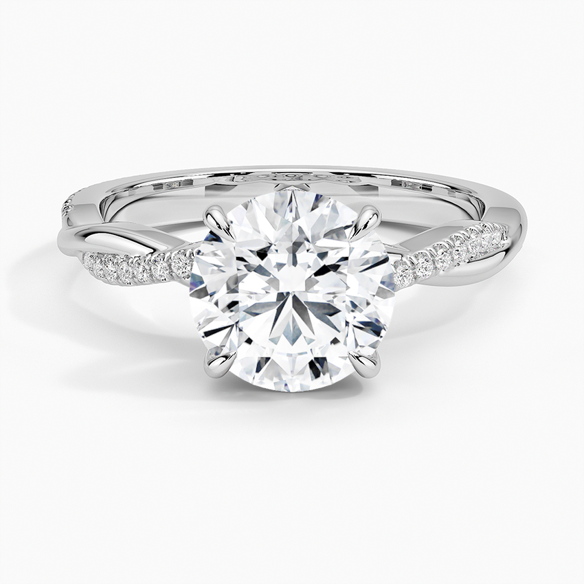 Petite Twisted Vine Diamond Ring