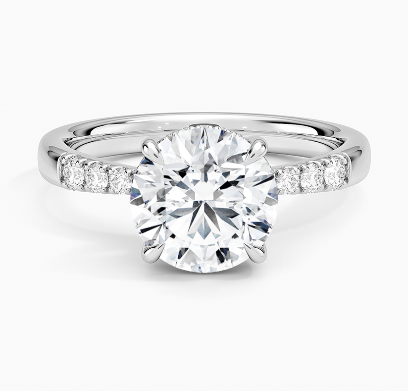 Bella Hidden Halo Diamond Ring