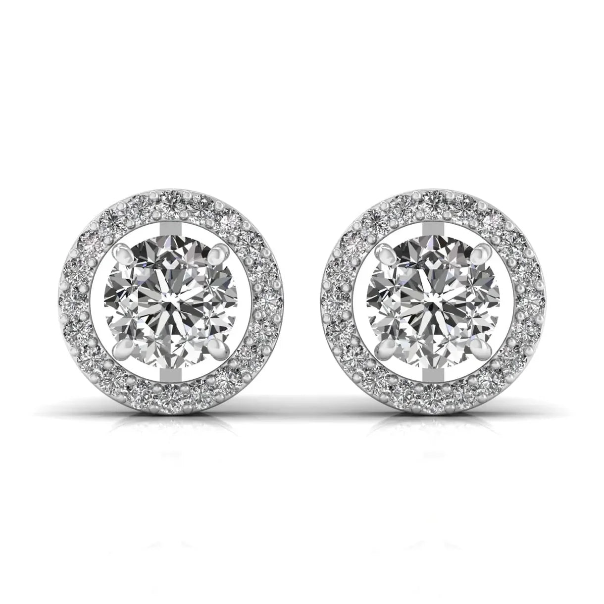 Round Solitaire Diamond Earring