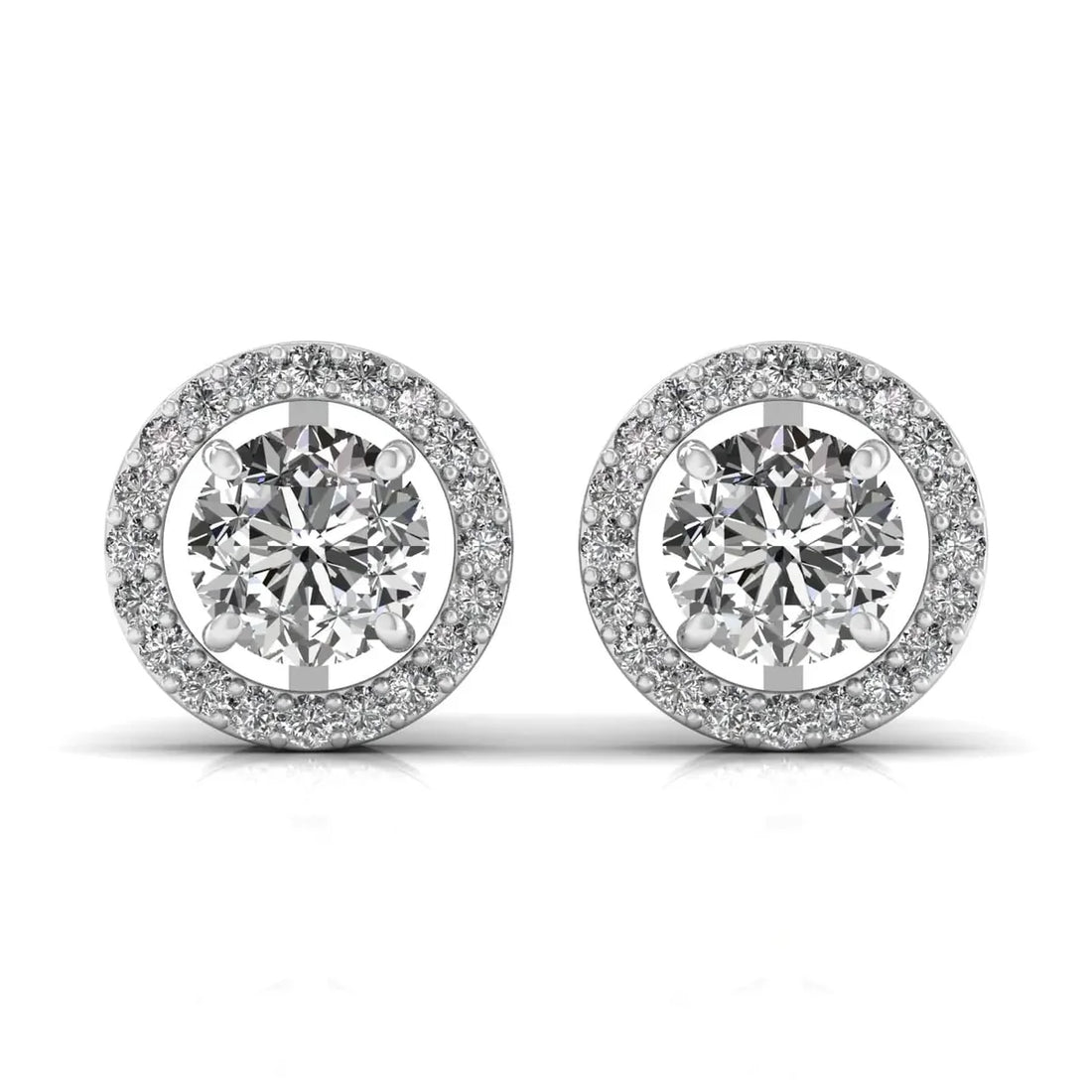 Round Solitaire Diamond Earring