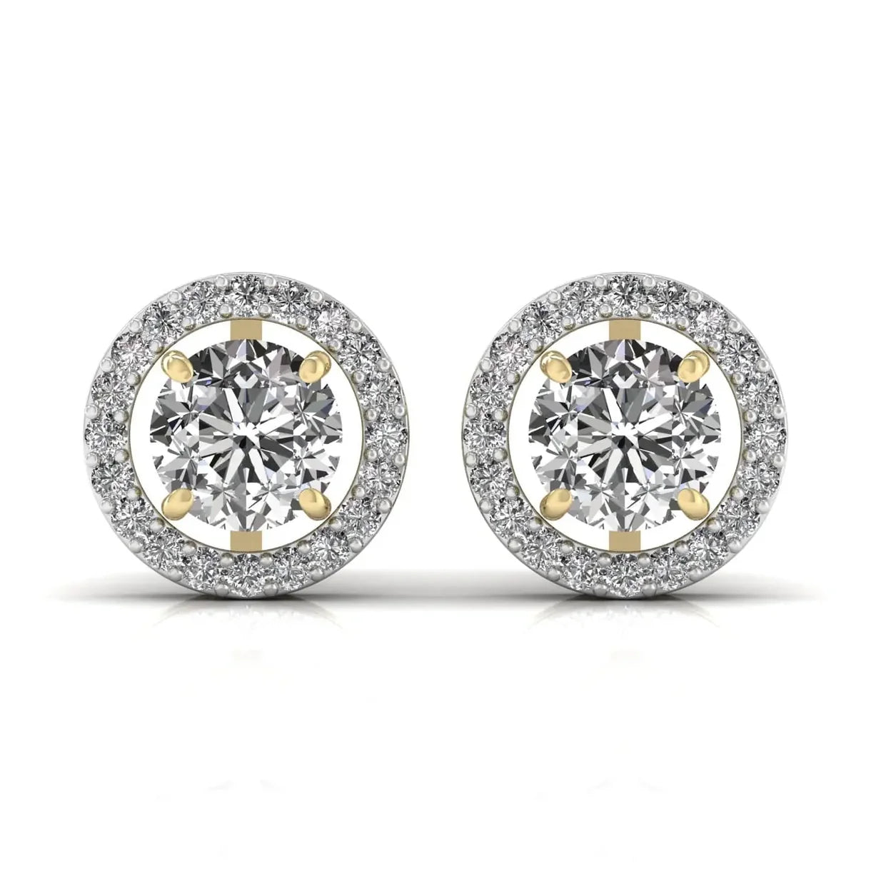 Round Solitaire Diamond Earring