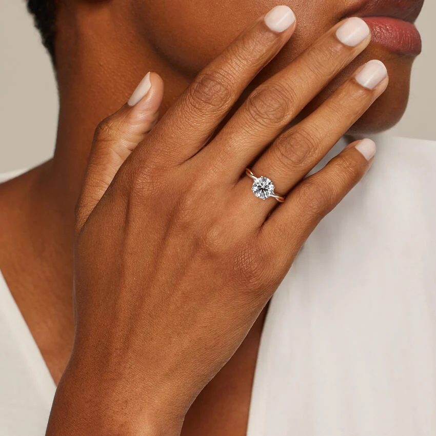 Twisted Vine Solitaire Ring