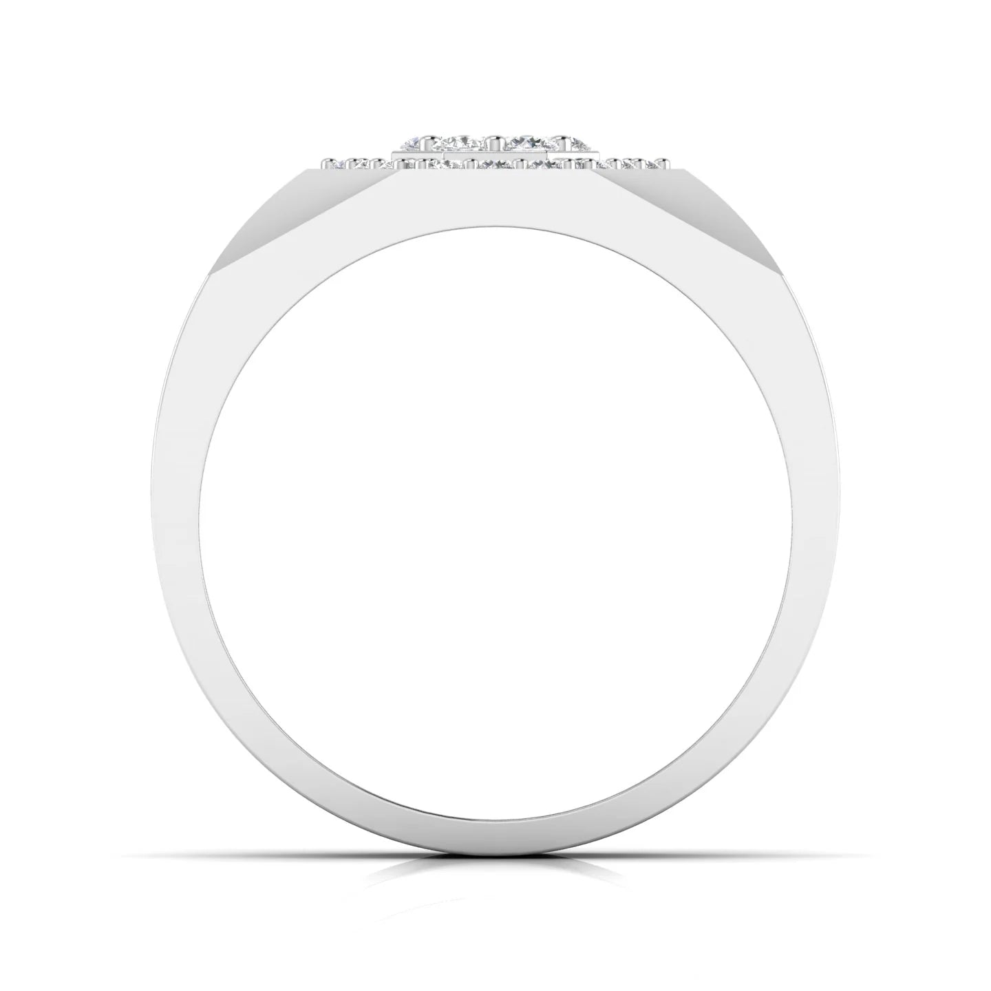 Hexagon Halo Men's Ring
