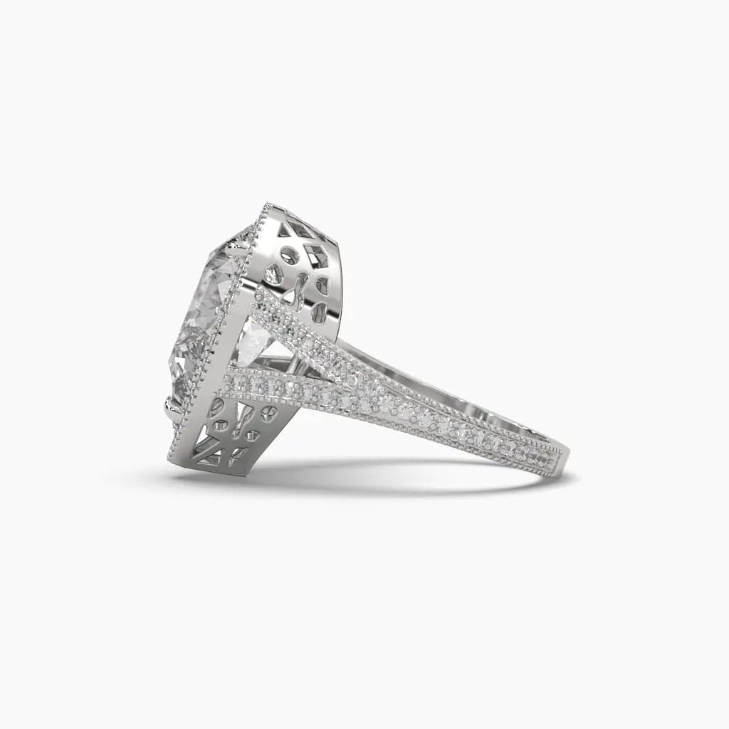 3 Carat Teardrop Solitaire Pear Diamond Ring