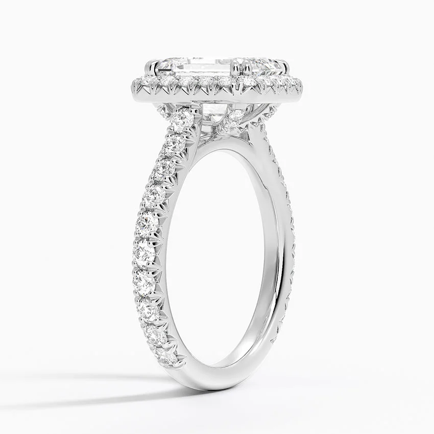 Sienna Halo Three-Quarter Coverage Diamond Ring