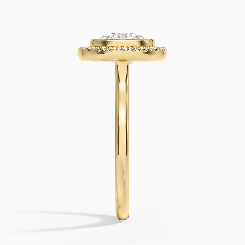 Bezel Halo Diamond Ring