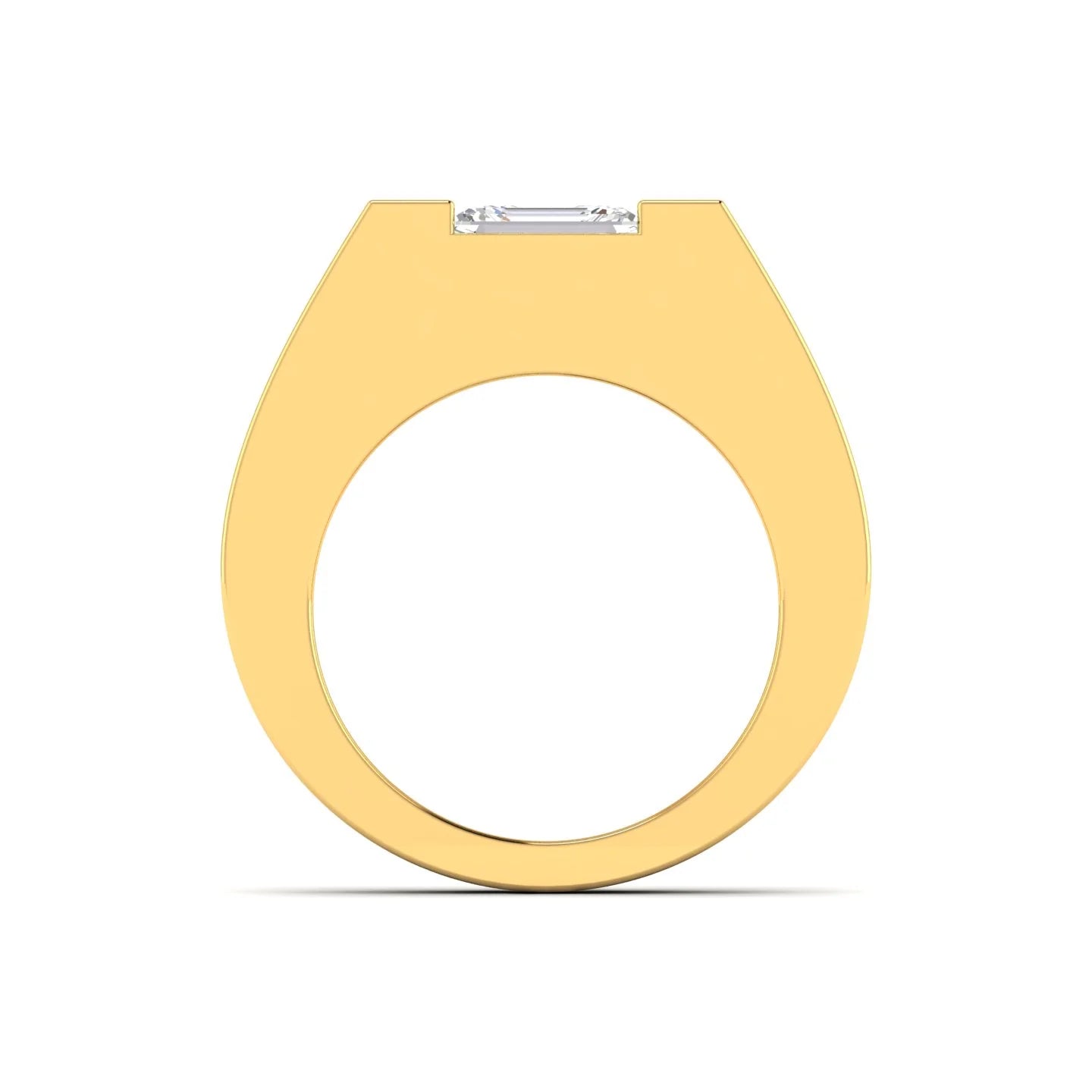 Modern Gold Diamond Ring for Men