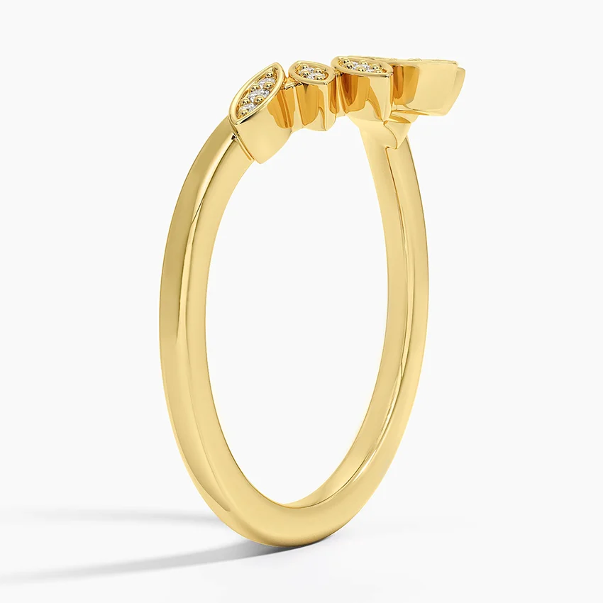 Petal Contour Diamond Ring