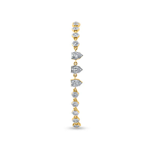 Bezel set diamond Tennis bracelet