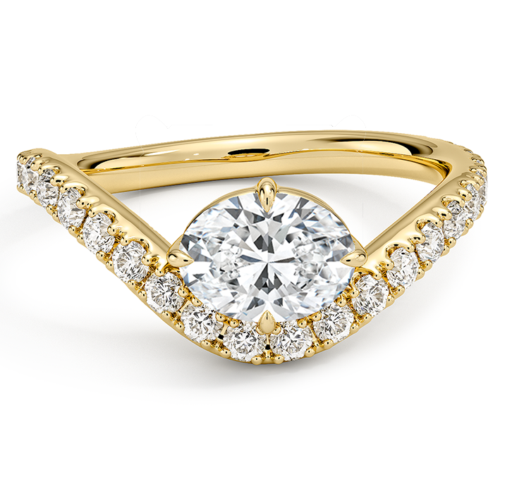 Silhouette Diamond Ring