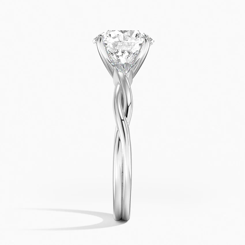 Twisted Vine Solitaire Ring