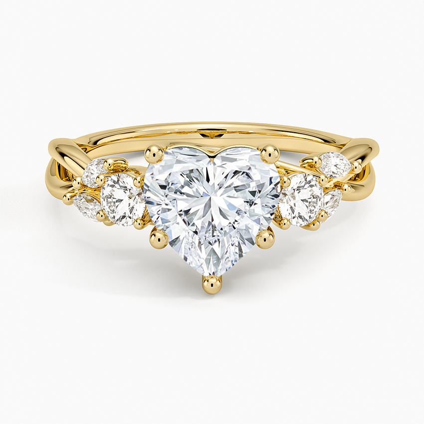 Willow Heart Stone Diamond Ring