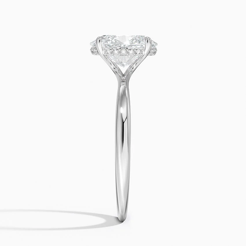 Freesia Hidden Halo Diamond Ring