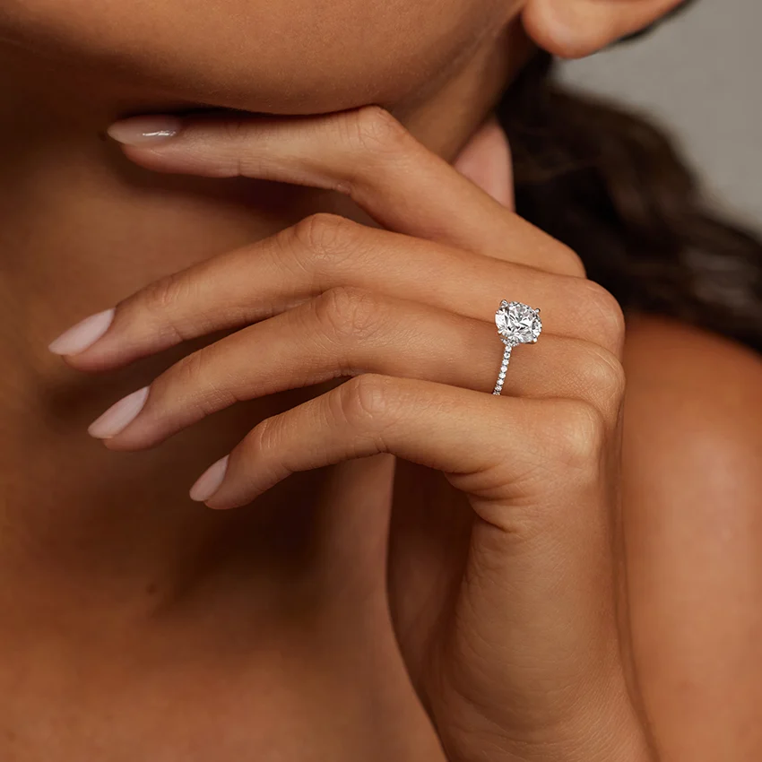 Demi Three-Quarter Coverage Diamond Ring