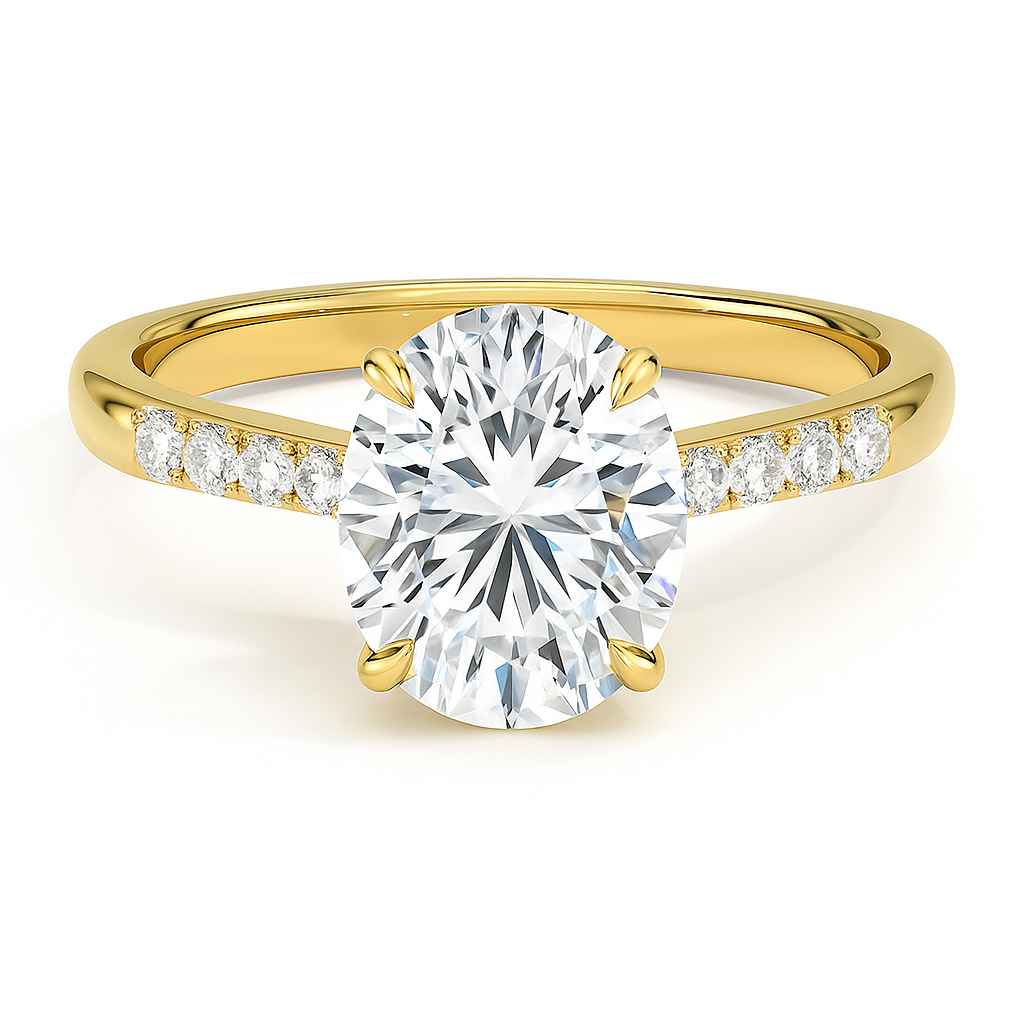 Bella Hidden Halo Diamond Ring