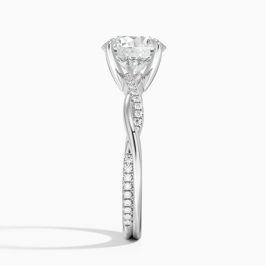 Petite Twisted Vine Diamond Ring