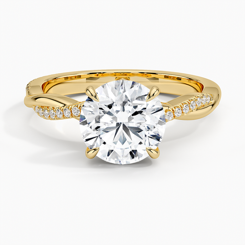 Petite Twisted Vine Diamond Ring