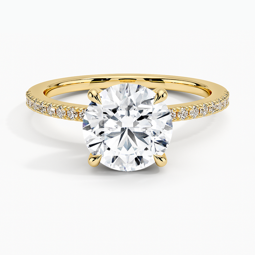 Perfect Fit Half Coverage Hidden Halo Diamond Ring
